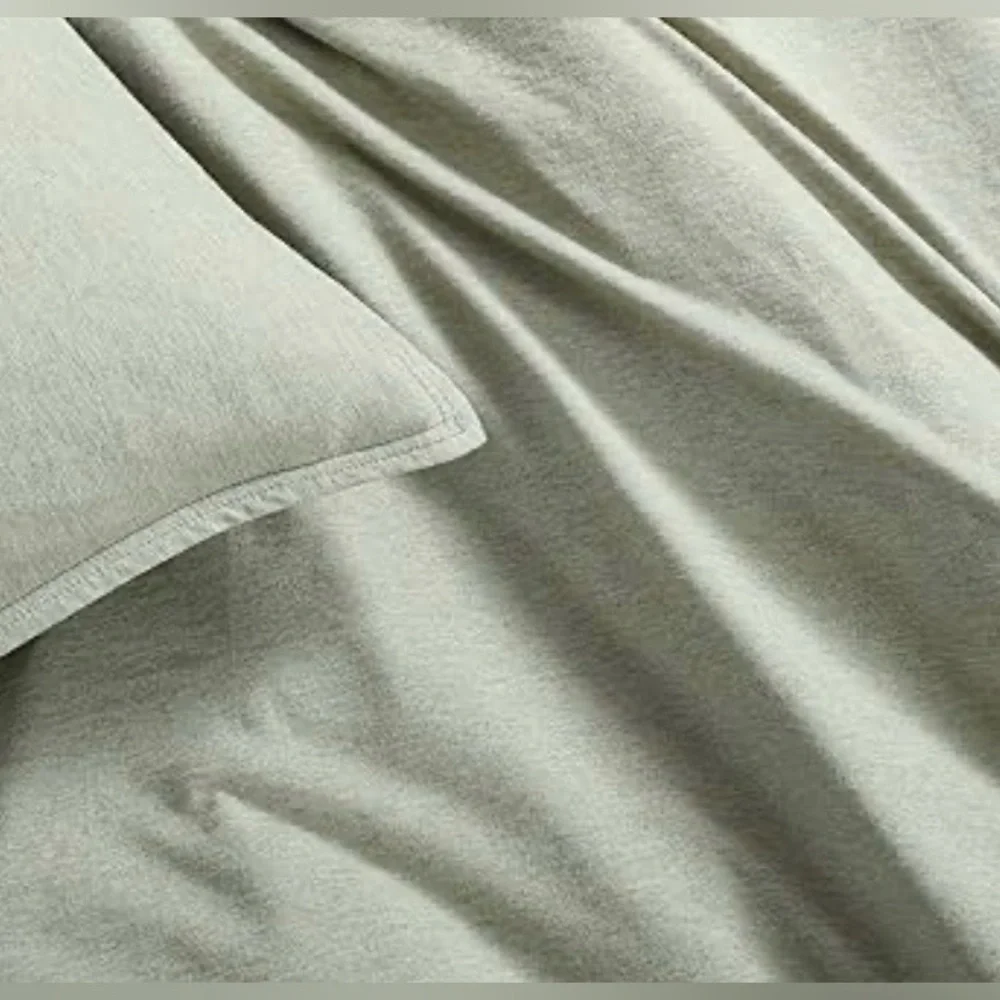 Calvin Klein Modern Cotton Melange Duvet Cover Set Twin Green - Picture 3 of 5